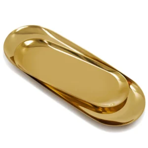 Gold Oval Catchall Tray, photo 1